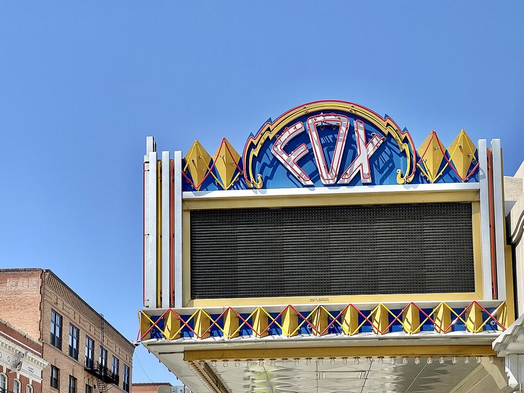 The Fox marquee.